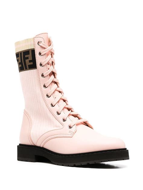 fendi rockoko sneakers pink|fendi combat boots.